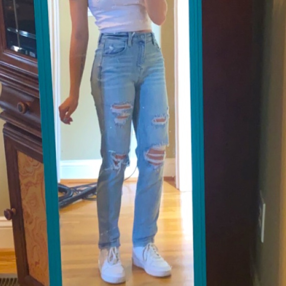 eunina rocky high rise boyfriend jeans Sz: 1 would say they fit like a 2/4